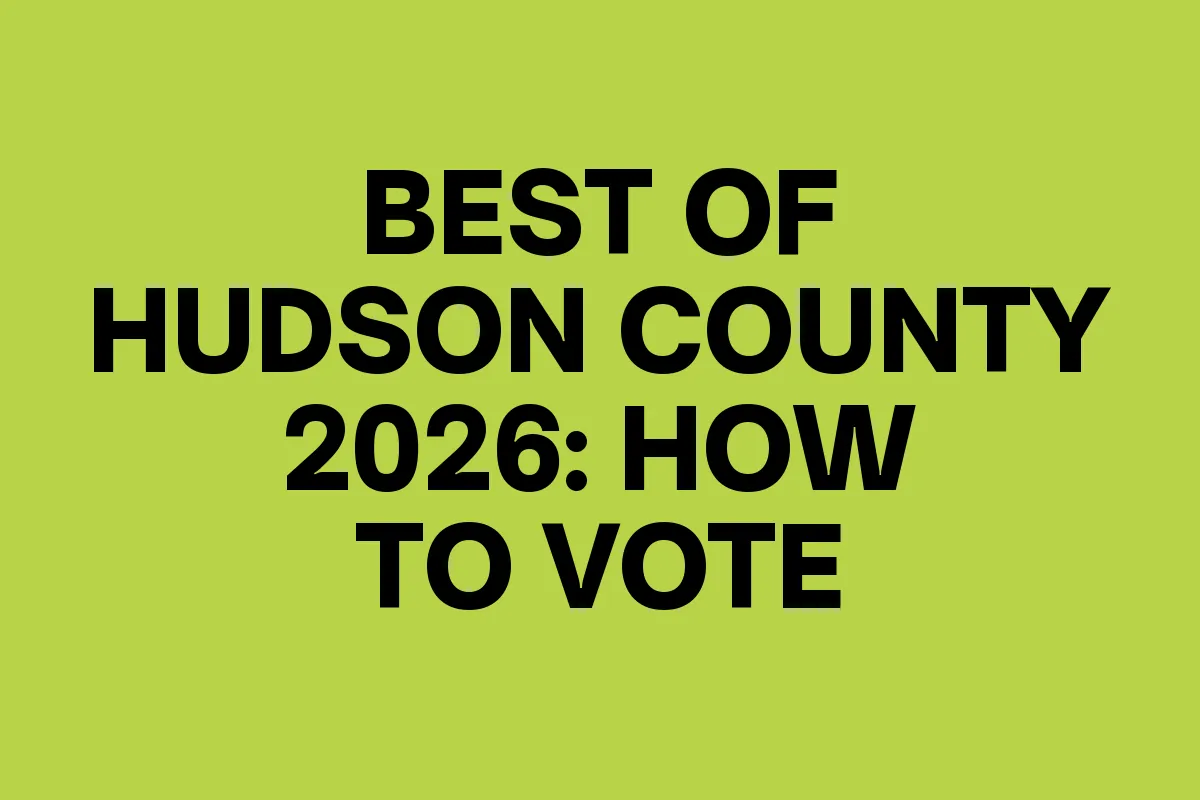Best of Hudson County 2026 how to vote cover for Shop Hudson County, Hudson County NJ