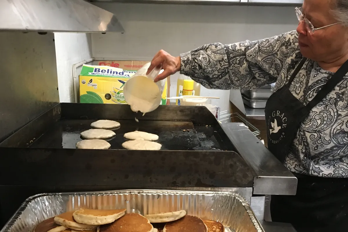 Volunteers at Grace Van Vorst Community Services in Jersey City, NJ