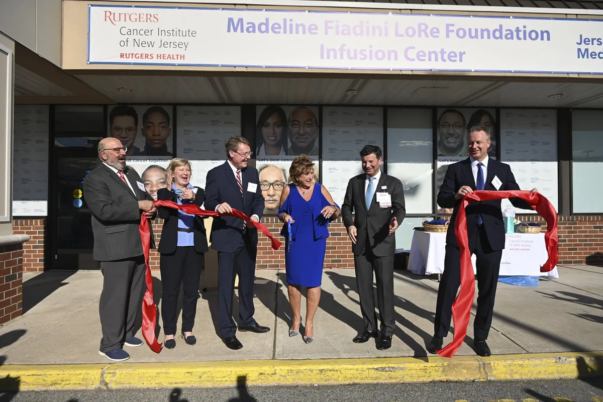 Madeline Fiadini LoRe Foundation ribbon cutting in Bayonne, NJ