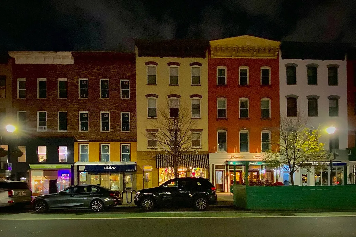 Washington Street shops in Hoboken