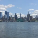 Midtown Manhattan skyline seen across the Hudson River from the Hoboken waterfront