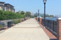 Hudson River Waterfront Walkway in Weehawken, NJ where the 5K for Food Justice is held