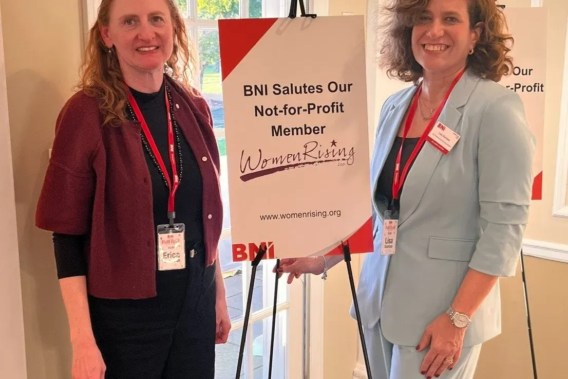 WomenRising leaders at a BNI event honoring the Jersey City, NJ nonprofit